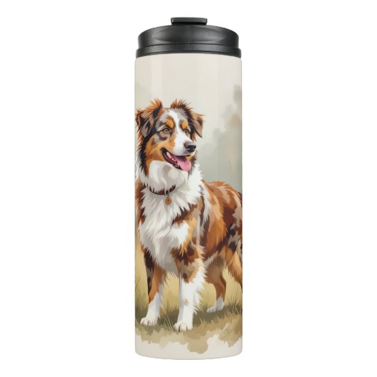Bouteilles Isothermes Berger Australien Red Merle Aussie (Devant)