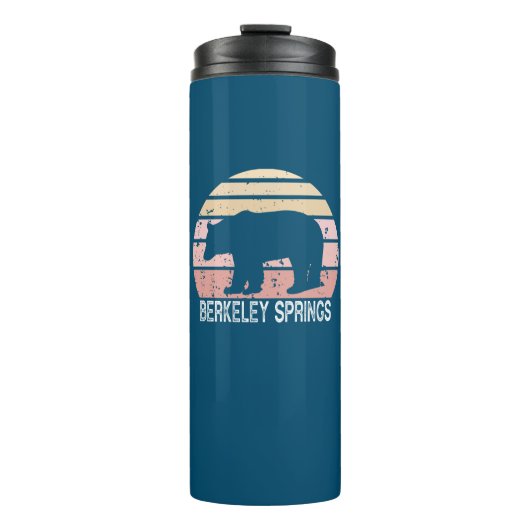 Bouteilles Isothermes Berkeley Springs West Virginia Retro Bear (Devant)