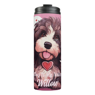 Bouteilles Isothermes Bernedoodle Dog Est Mon Valentin Personnalisé