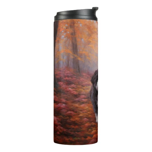 Bouteilles Isothermes Bernedoodle en automne Leaves automne Inspire (Tourné sur la gauche)