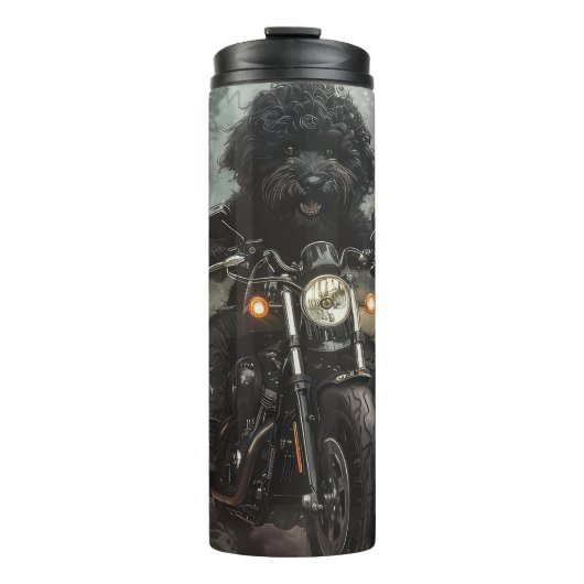 Bouteilles Isothermes Bernedoodle Riding Moto Halloween effrayant (Devant)