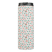 Bouteilles Isothermes Berries Et Plante D'Hiver Feuilles Motif sans join (Dos)