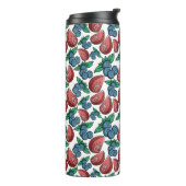 Bouteilles Isothermes Berries Motif monogramme personnalisé tumbler (Tourné sur la gauche)