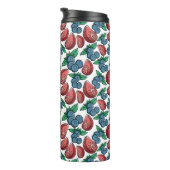 Bouteilles Isothermes Berries Motif monogramme personnalisé tumbler (Tourné sur la droite)