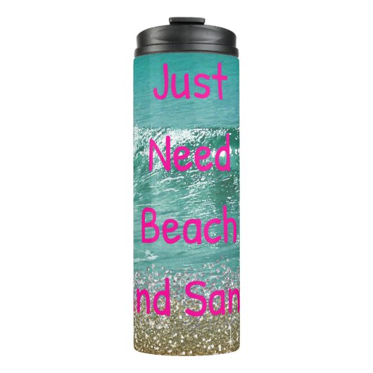 Bouteilles Isothermes Besoin de plage et de sable (Devant)