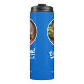 Bouteilles Isothermes Best Dad By Par Custom Photo de l'enfant Golf Blue (Devant)