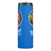 Bouteilles Isothermes Best Dad By Par Custom Photo de l'enfant Golf Blue (Dos)