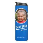 Bouteilles Isothermes Best Dad By Par Custom Photo de l'enfant Golf Blue (Tourné sur la droite)