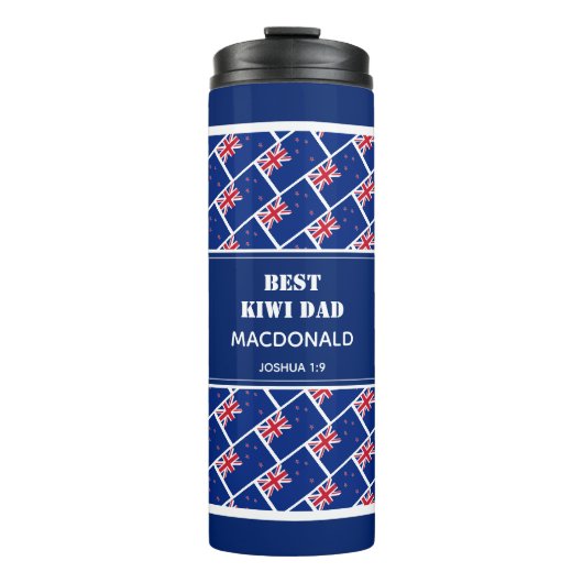 Bouteilles Isothermes BEST KIWI DAD Customisé Nouvelle-Zélande (Devant)