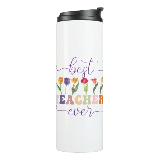 Bouteilles Isothermes Best teacher ever, Custom mug for teacher (Tourné sur la gauche)