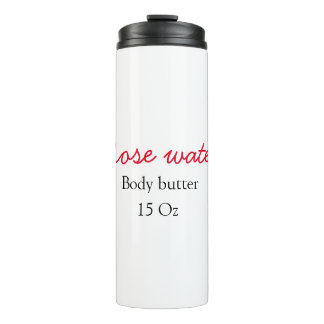 Bouteilles Isothermes beurre corporel à la rose ajoutez votre nom de tex