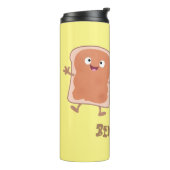 Bouteilles Isothermes Beurre d'arachide mignonne et caricature sandwich (Tourné sur la gauche)