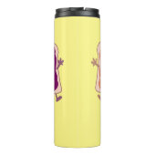 Bouteilles Isothermes Beurre d'arachide mignonne et caricature sandwich (Dos)