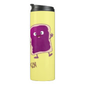 Bouteilles Isothermes Beurre d'arachide mignonne et caricature sandwich (Tourné sur la droite)