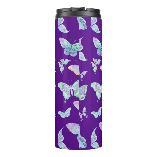 Bouteilles Isothermes Beurre d'Iridescente sur violet (Dos)