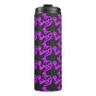 Bouteilles Isothermes Bicep Curl Minimalist Gym - Purple Fitness Design