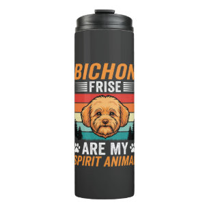 Bouteilles Isothermes Bichon Frise Animal Spirituel Chien Rétro