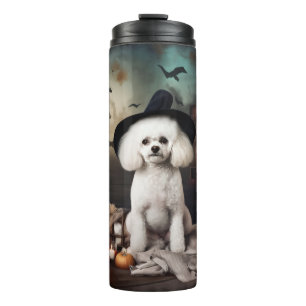 Bouteilles Isothermes Bichon Frise Citrouilles Halloween effrayant