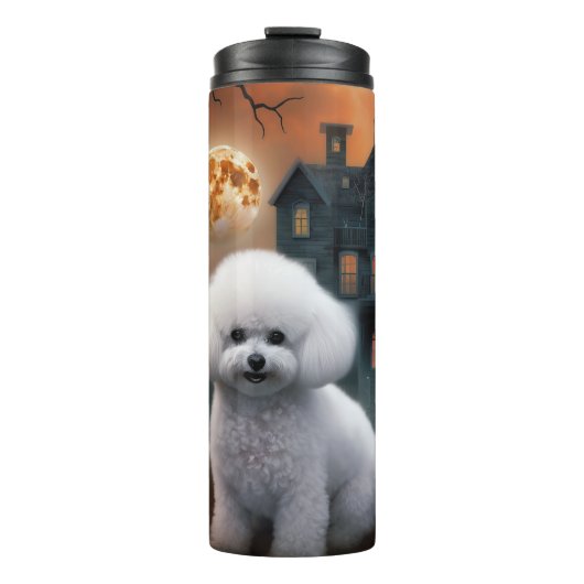 Bouteilles Isothermes Bichon Frise Halloween effroi (Devant)