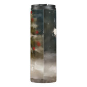 Bouteilles Isothermes Biewer Terrier Chien dans Noël de neige (Dos)