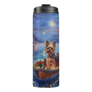 Bouteilles Isothermes Biewer Terrier Noël Festive Voyage