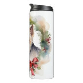 Bouteilles Isothermes Biewer Terrier Noël Wreath Festive Pup (Tourné sur la droite)