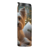 Bouteilles Isothermes Biewer Terrier With Christmas Lights Holiday (Tourné sur la droite)