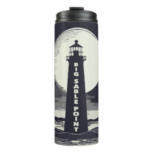 Bouteilles Isothermes Big Sable Point Michigan Lighthouse Moon