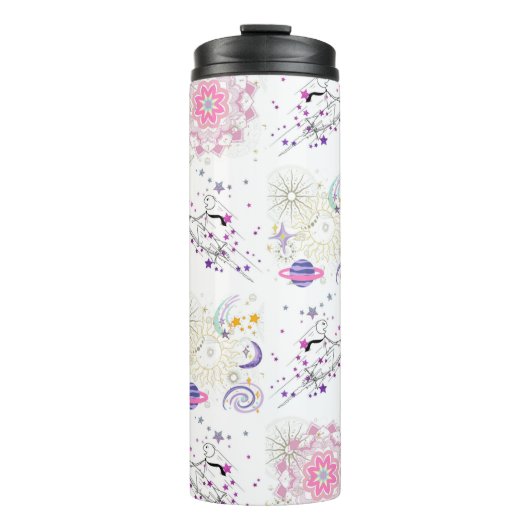 Bouteilles Isothermes Big Time et l'espace Mandala Patchwork Motif (Devant)