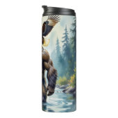 Bouteilles Isothermes Bigfoot avec un aigle sur son épaule (Tourné sur la droite)