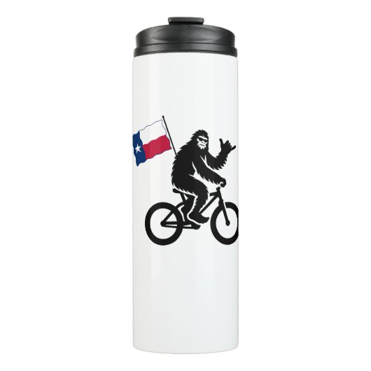 Bouteilles Isothermes Bigfoot Cyclisme Drapeau du Texas (Devant)
