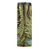 Bouteilles Isothermes Bigfoot debout dans le dessin sur l'eau (Dos)