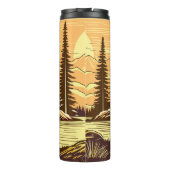 Bouteilles Isothermes Bigfoot Sasquatch Art Rétro (Dos)
