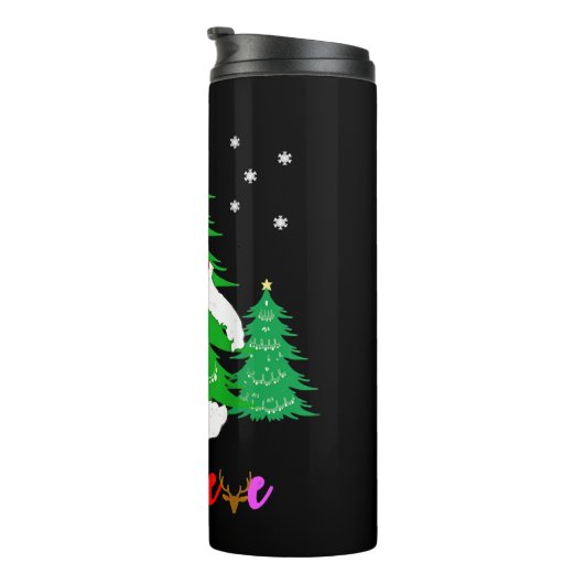 Bouteilles Isothermes Bigfoot Yeti Sasquatch Noël Croire Noël (Tourné sur la droite)