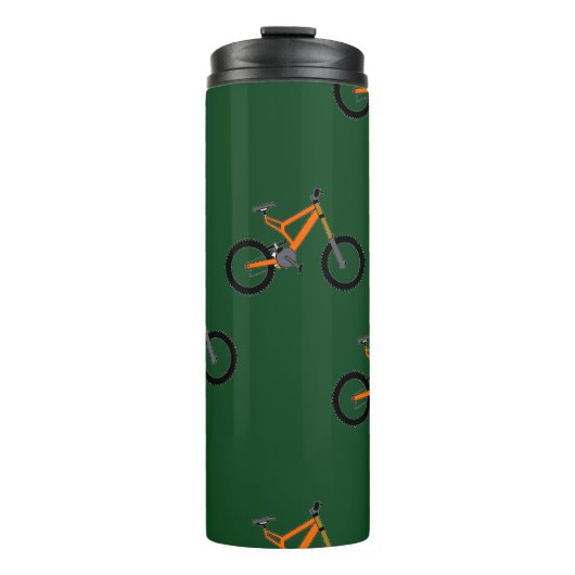 Bouteilles Isothermes Bikes on green (Devant)