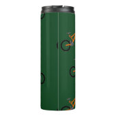 Bouteilles Isothermes Bikes on green (Dos)