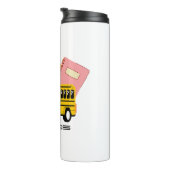 Bouteilles Isothermes Billet autobus scolaire retour à l'école Nom perso (Tourné sur la droite)