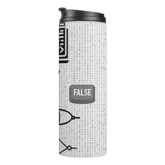 Bouteilles Isothermes Binary Code Thermal Tumbler – Modern Tech Design (Tourné sur la droite)