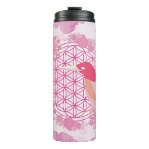 Bouteilles Isothermes Bird flower of life