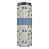 Bouteilles Isothermes Bird Pattern Kingfisher, Blue Jay, Woodpecker Name (Dos)