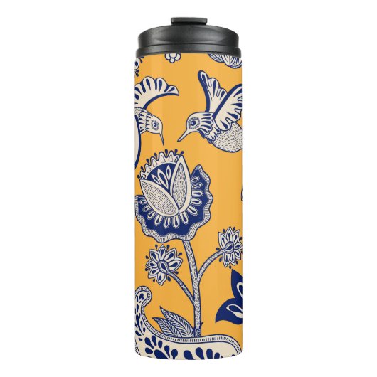 Bouteilles Isothermes Birds Paisley Flowers Motif Vintage (Devant)