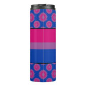 Bouteilles Isothermes Bisexualité drapeau de la fierté avec motif de fle (Dos)