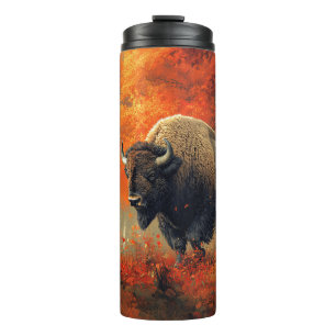 Bouteilles Isothermes Bison dans l'artisanat boisé d'automne