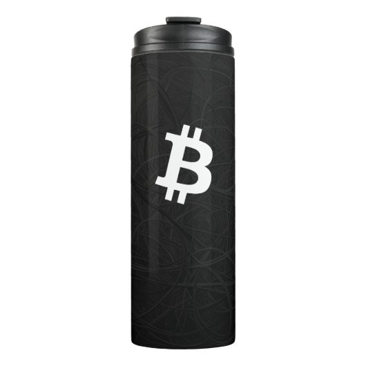 Bouteilles Isothermes BitCoin Neurone Noir (Devant)
