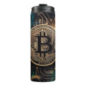 Bouteilles Isothermes Bitcoin Tumbler (Devant)