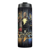 Bouteilles Isothermes Black Adam Characters In Stripes Graphic (Devant)