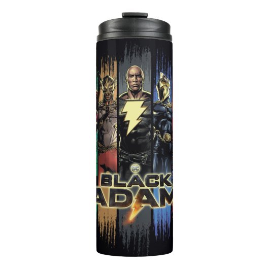 Bouteilles Isothermes Black Adam Characters In Stripes Graphic (Devant)