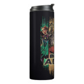 Bouteilles Isothermes Black Adam Characters In Stripes Graphic (Tourné sur la gauche)