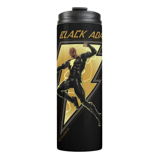 Bouteilles Isothermes Black Adam Lightning Bolt Illustration du caractèr (Devant)