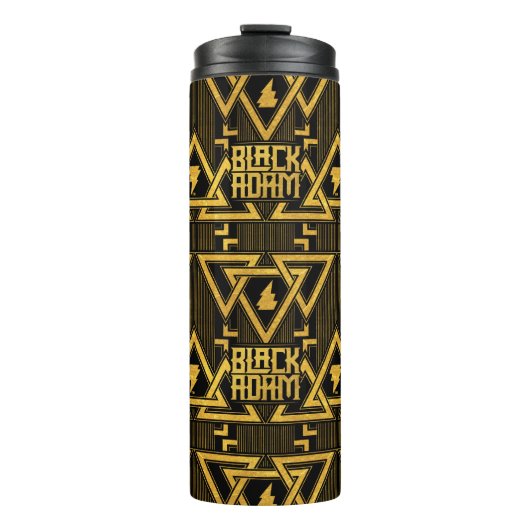 Bouteilles Isothermes Black Adam Lightning Bolt Triangular Pattern (Devant)